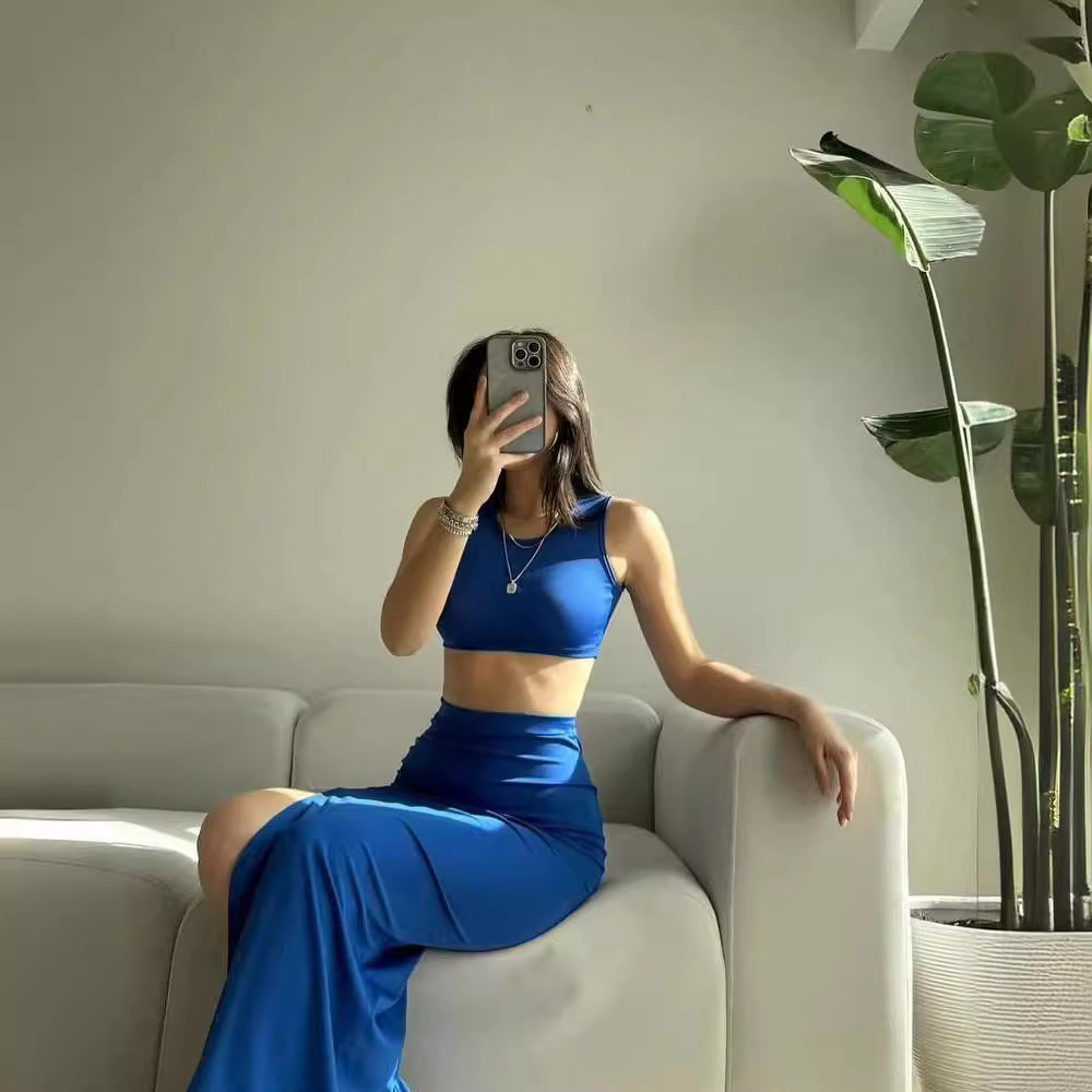 Vest Sheath Dress Suit Two Pieces -