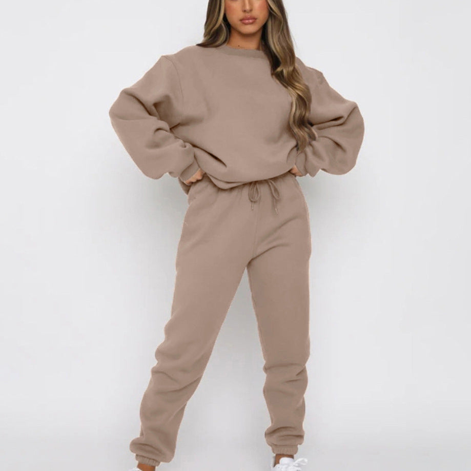 Women's Casual Long Sleeve Sweatshirt Suit -