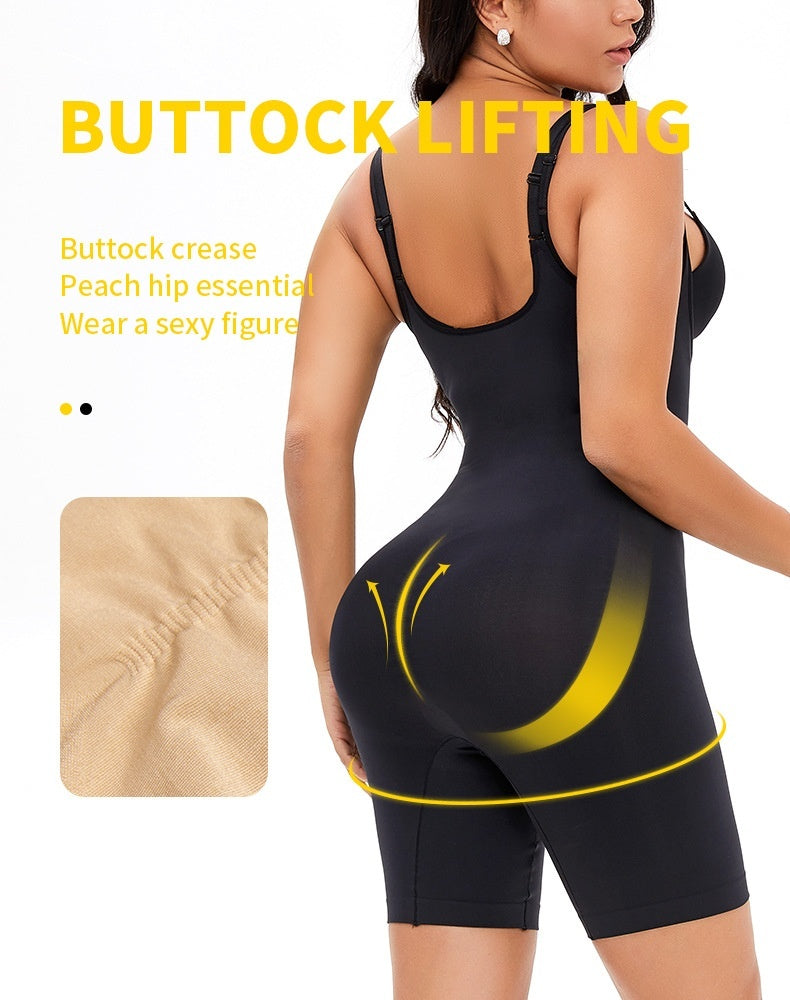 Plus Size Seamless Body Shaper Body Shaping Waist Reinforcement Belly Contracting Hip Lifting Body Shaping Pants -