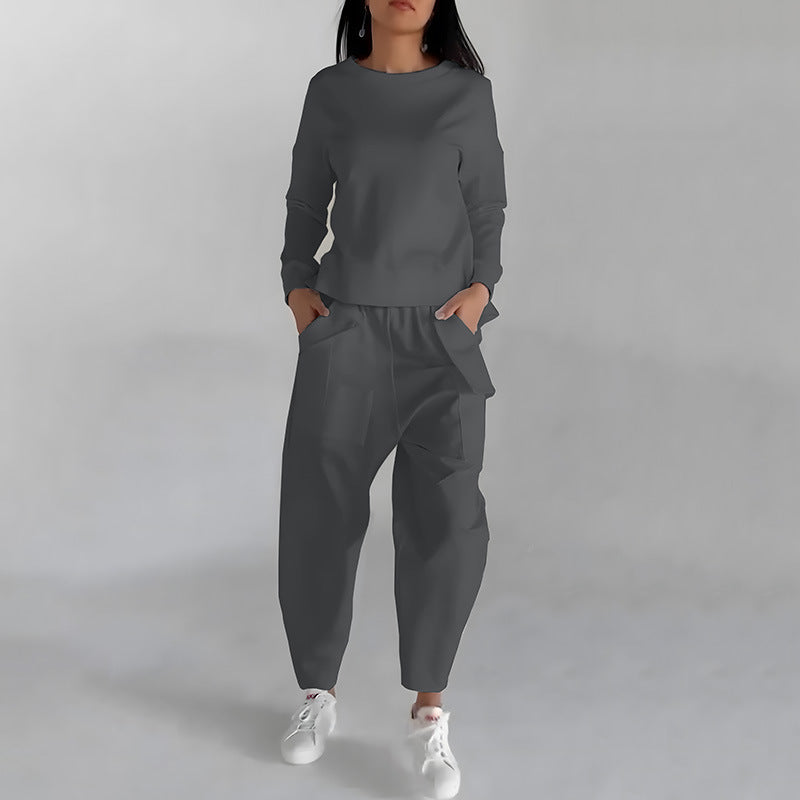 Set Trening Casual - Geacă Buzunare, Pantaloni Confort -