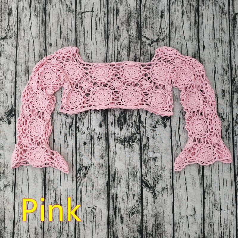 Europe And America Hand Crochet Bikini Set -