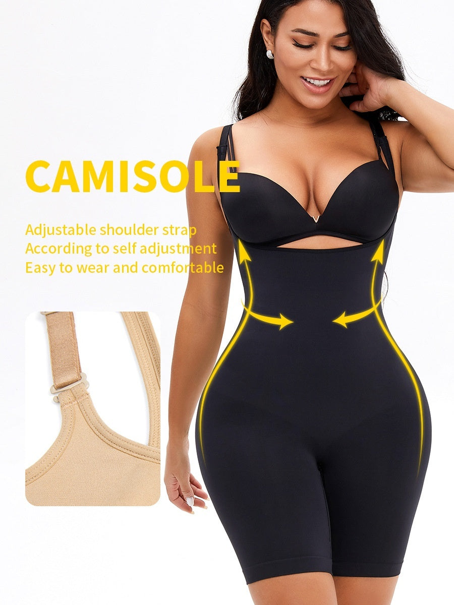 Plus Size Seamless Body Shaper Body Shaping Waist Reinforcement Belly Contracting Hip Lifting Body Shaping Pants -