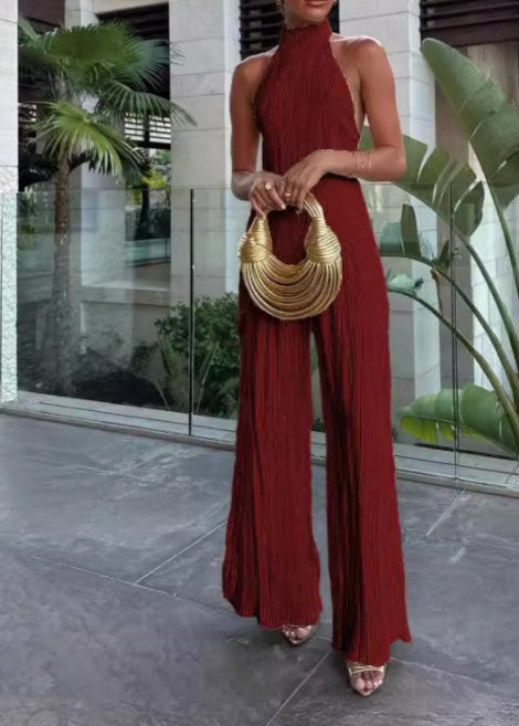 European And American Ladies Suit Fall New Fashion Casual Loose Solid Color Two-piece Set -