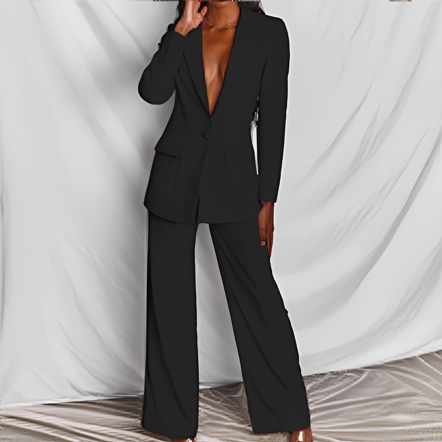 Set Blazer Pantaloni Premium - Birou & Oraș, Toamnă-Primăvară -