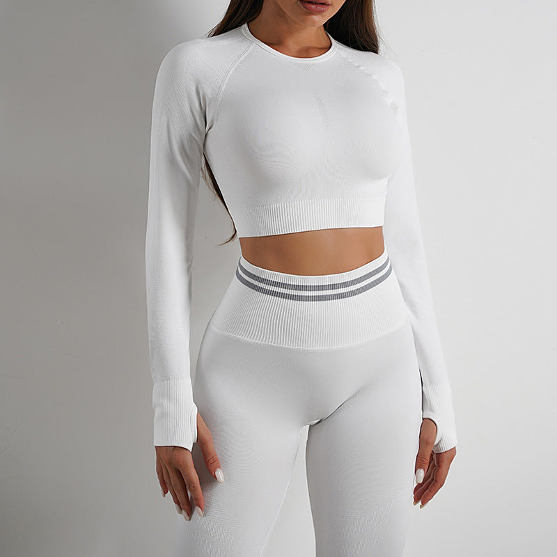 Set Fitness Premium - Leggings Talie Înaltă & Top -
