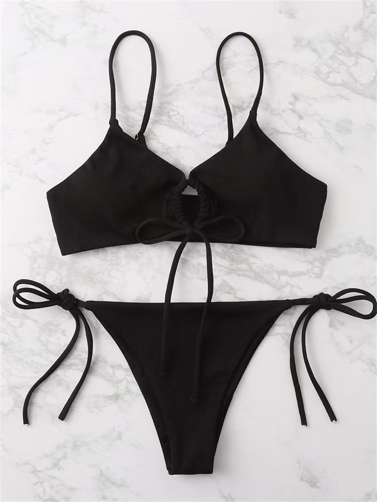 Stylish Casual Hollowed Out Bikini -