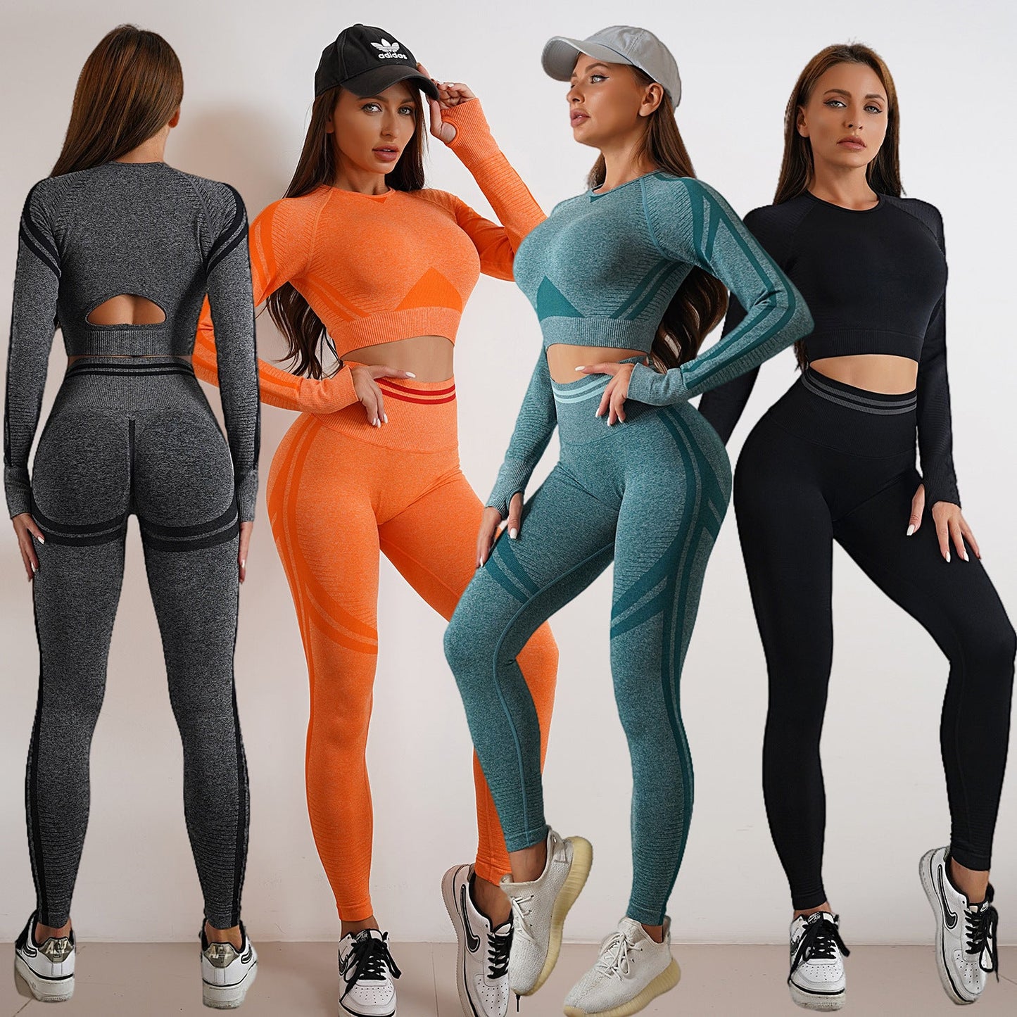 Set Fitness Premium - Leggings Talie Înaltă & Top -