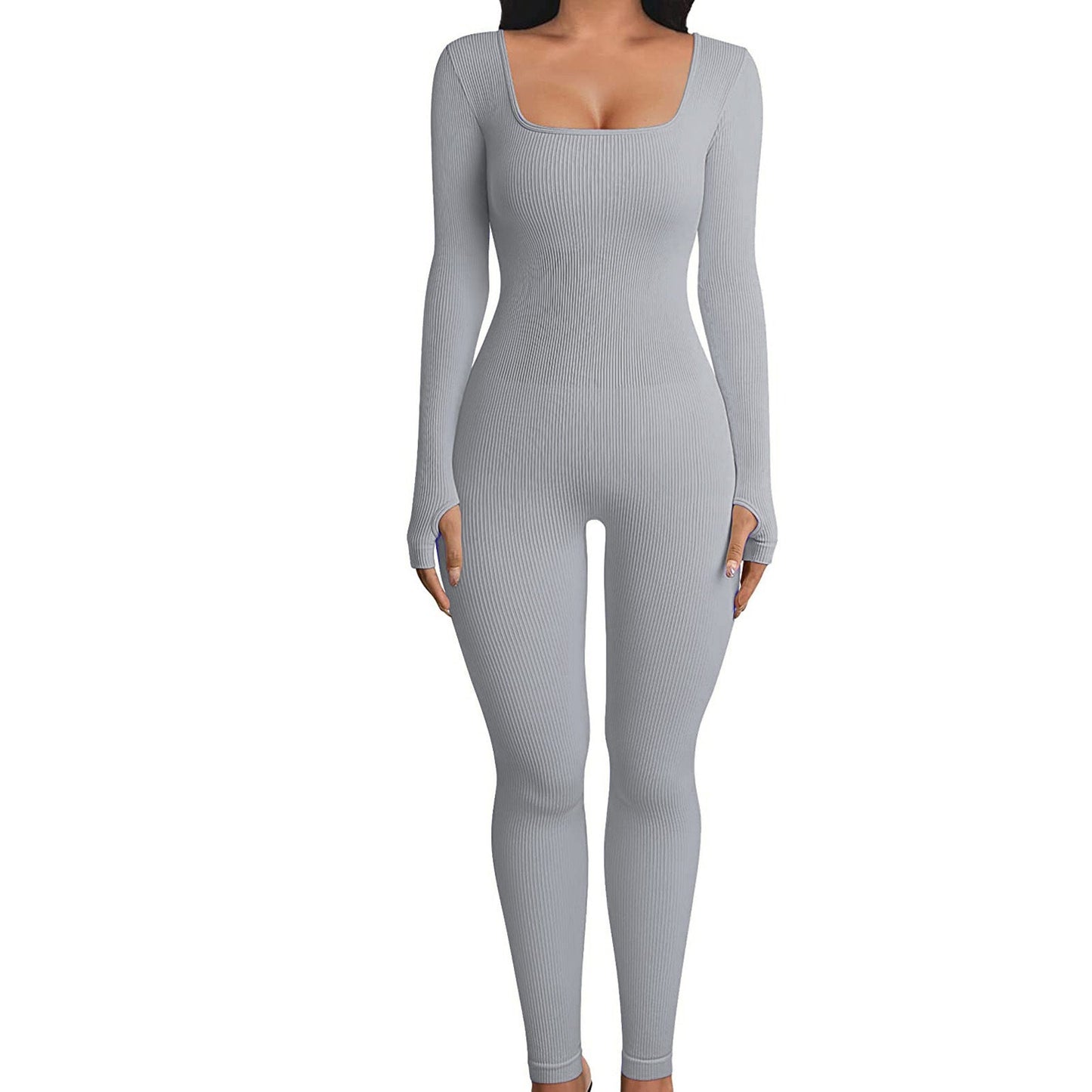 Jumpsuit Fitness Termic - Comfort Premium, Guler Pătrat -