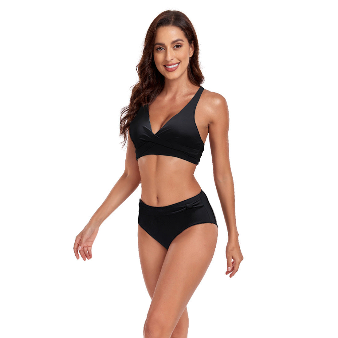 Set Bikini cu Guler Halter -