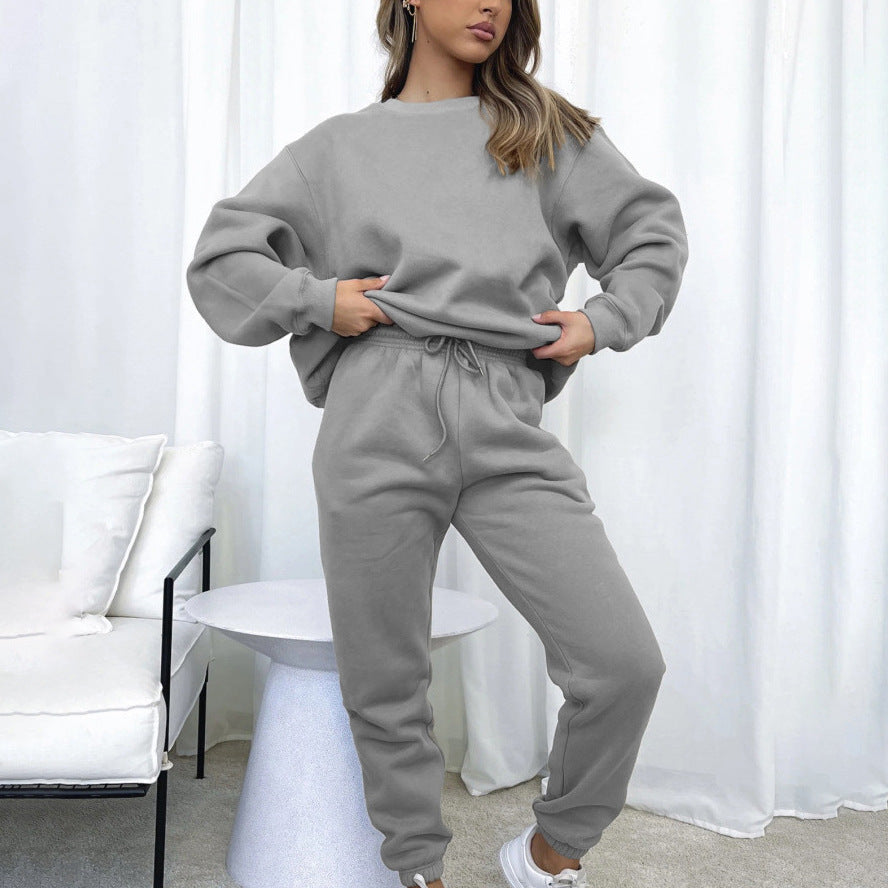 Women's Casual Long Sleeve Sweatshirt Suit -