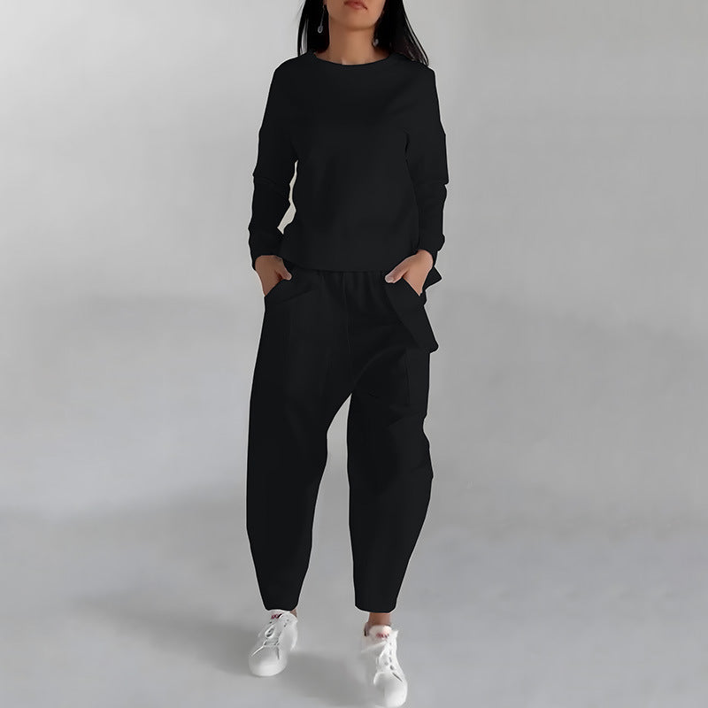 Set Trening Casual - Geacă Buzunare, Pantaloni Confort -