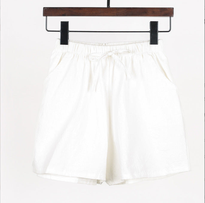 Linen Cotton And Linen Large Size Student Sports And Leisure Shorts -