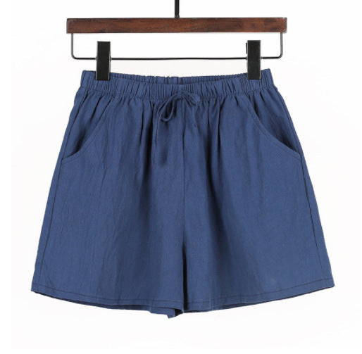 Linen Cotton And Linen Large Size Student Sports And Leisure Shorts -