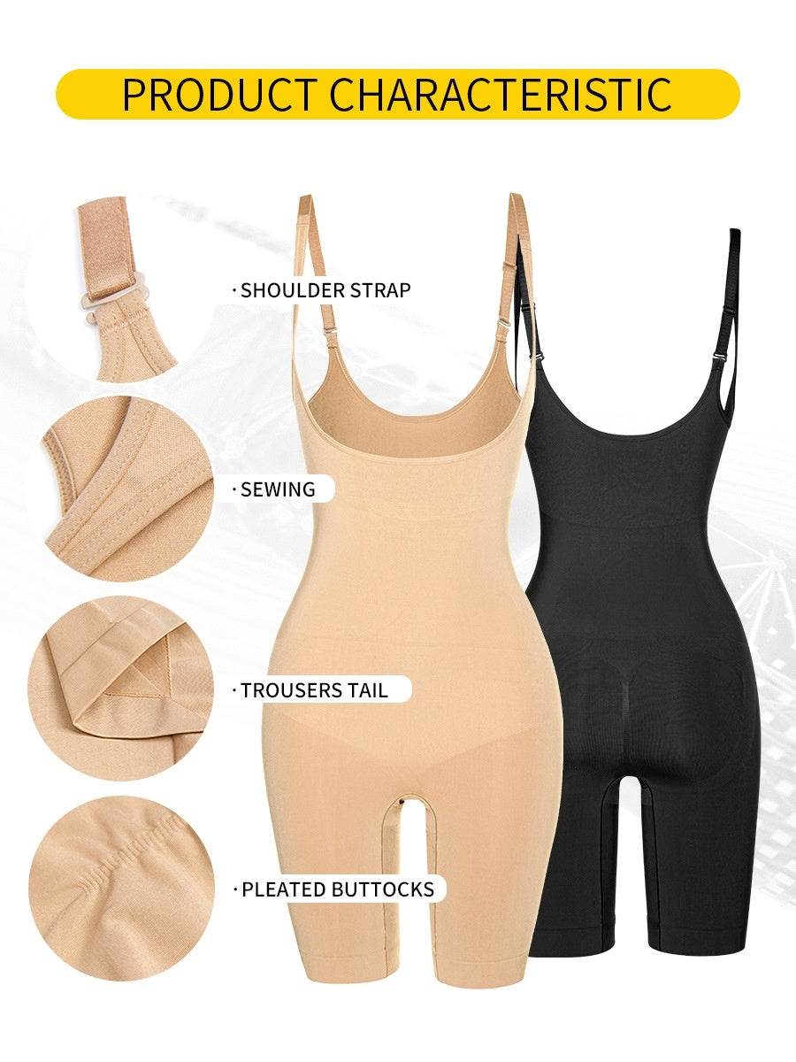 Plus Size Seamless Body Shaper Body Shaping Waist Reinforcement Belly Contracting Hip Lifting Body Shaping Pants -