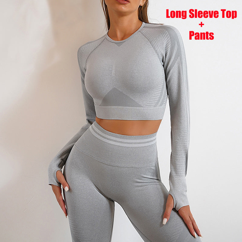 Set Fitness Premium - Leggings Talie Înaltă & Top -