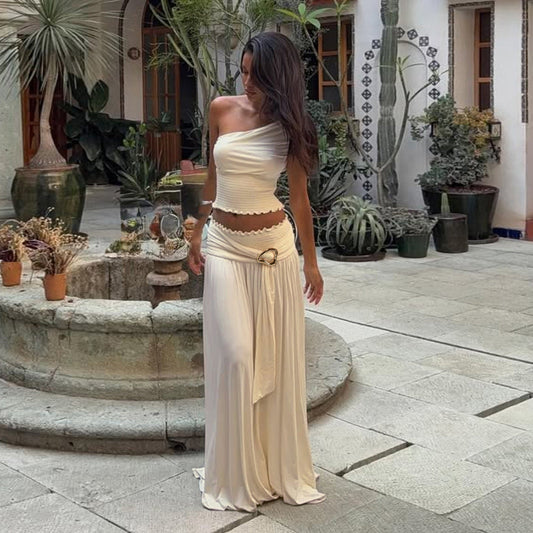 Women's Fashion Personalized Skirt Two-piece Suit -