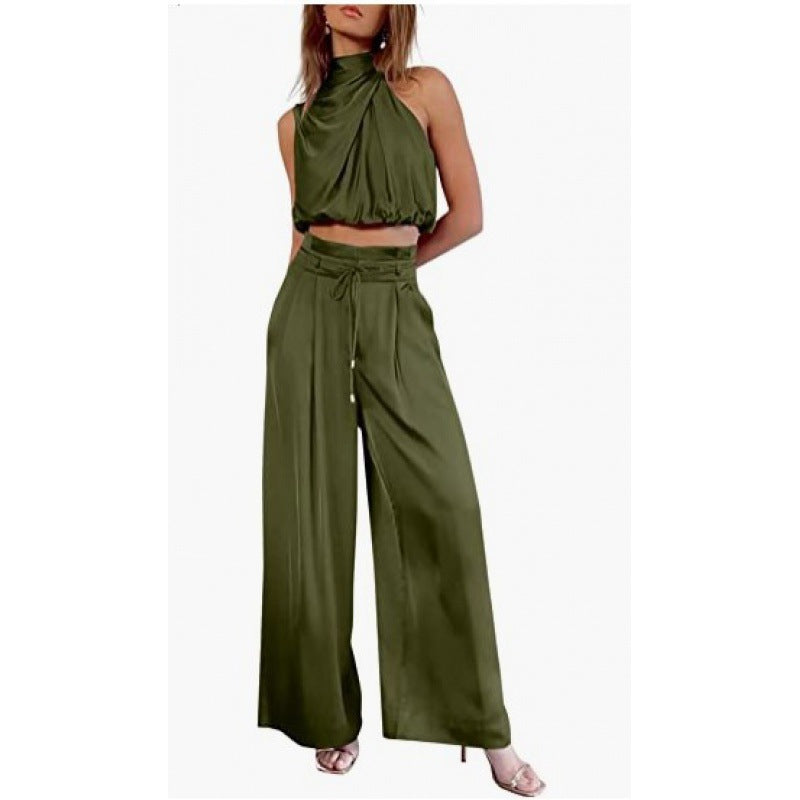 Set Vară 2025: Crop Top & Pantaloni Extra-Largi - De la Plajă la Oraș -