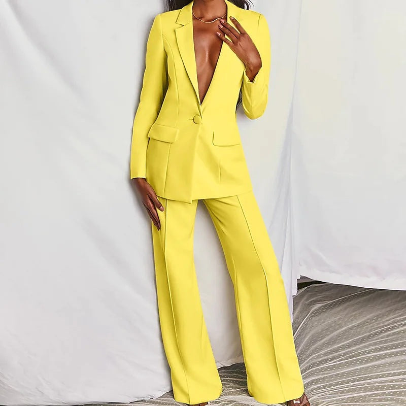 Set Blazer Pantaloni Premium - Birou & Oraș, Toamnă-Primăvară -