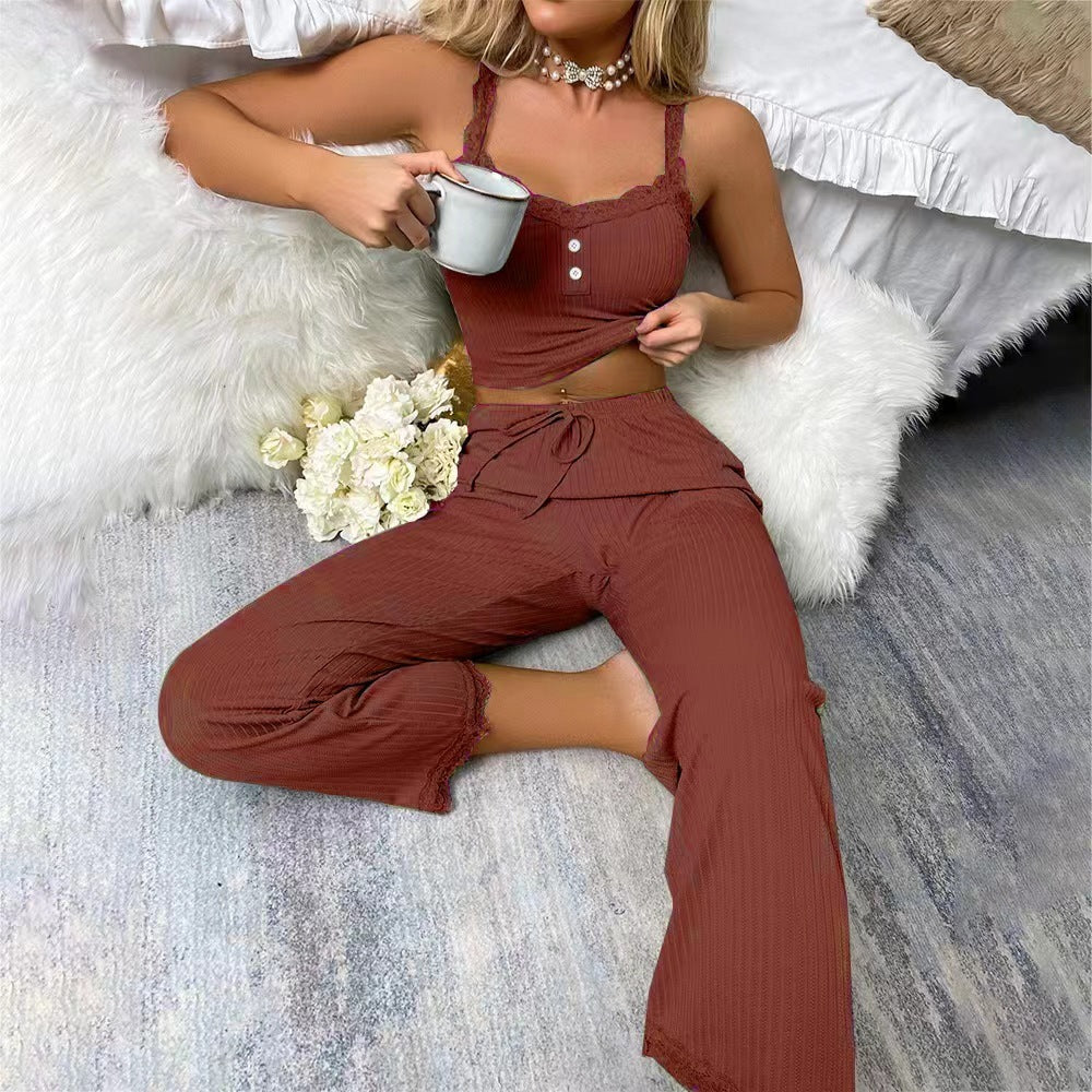 European And American Ladies Two-piece Homewear -