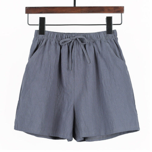 Linen Cotton And Linen Large Size Student Sports And Leisure Shorts -