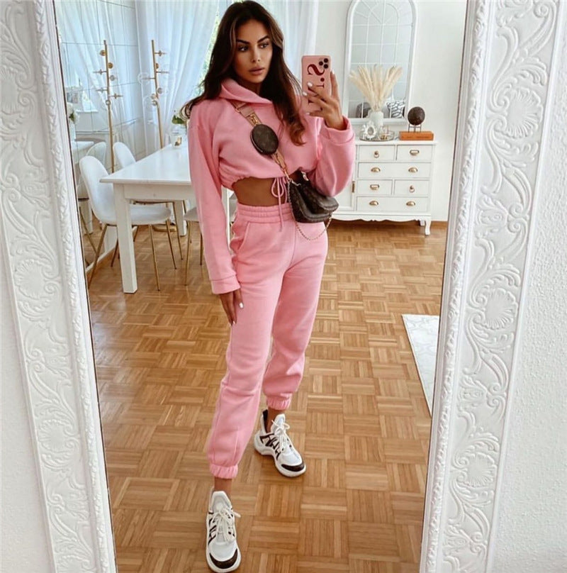 Two-Piece Fashion Long-Sleeved Sports And Leisure Suit -