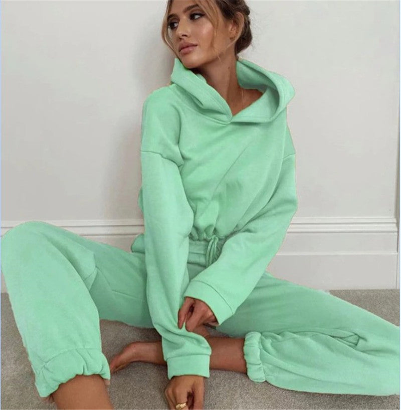 Two-Piece Fashion Long-Sleeved Sports And Leisure Suit -