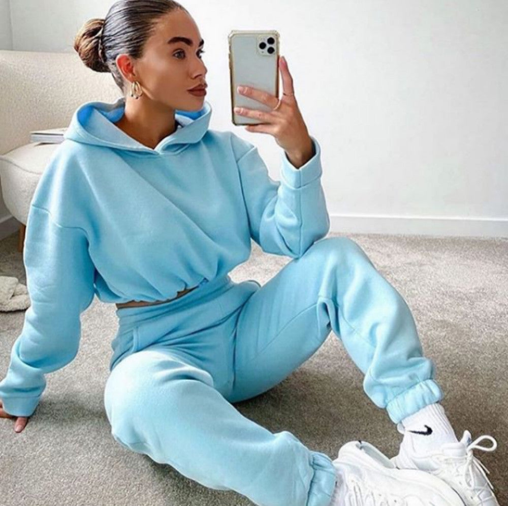 Two-Piece Fashion Long-Sleeved Sports And Leisure Suit -