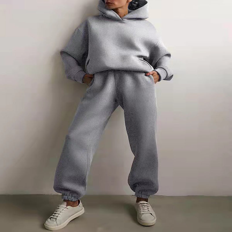 Women's Casual Hooded Sweater Two-piece Suit Clothes Hoodie Tracksuit JOJO Lingerie