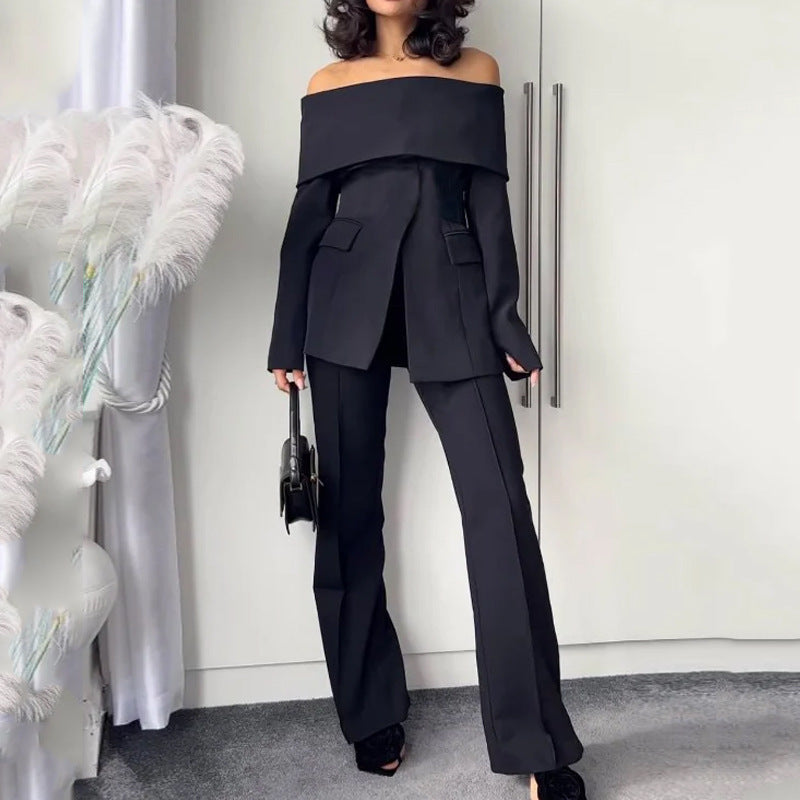 Women's Suit Fashion Off-shoulder -