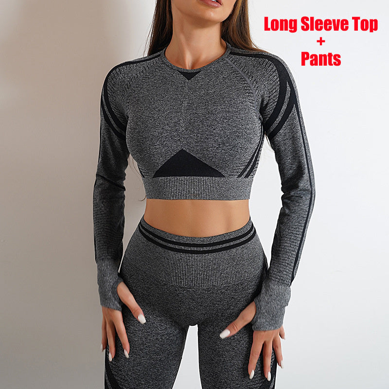 Set Fitness Premium - Leggings Talie Înaltă & Top -