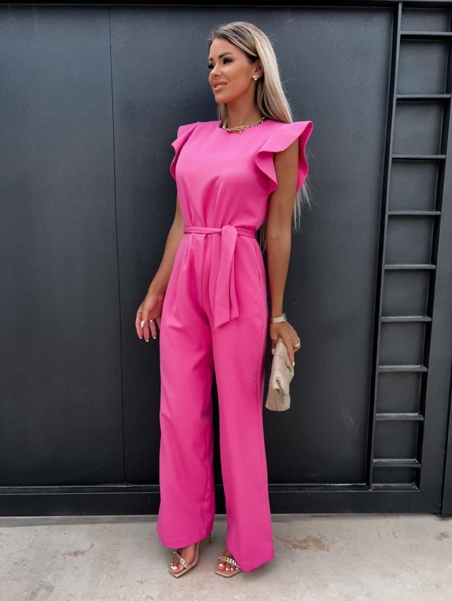 High Waist Commuter Waist Bandage Jumpsuit Women's Trousers -