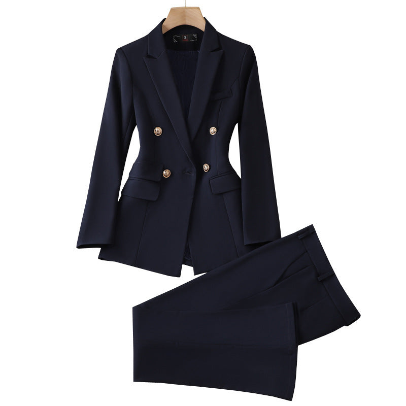 Women's Suit Jacket Bell-bottom Pants Business Suit -