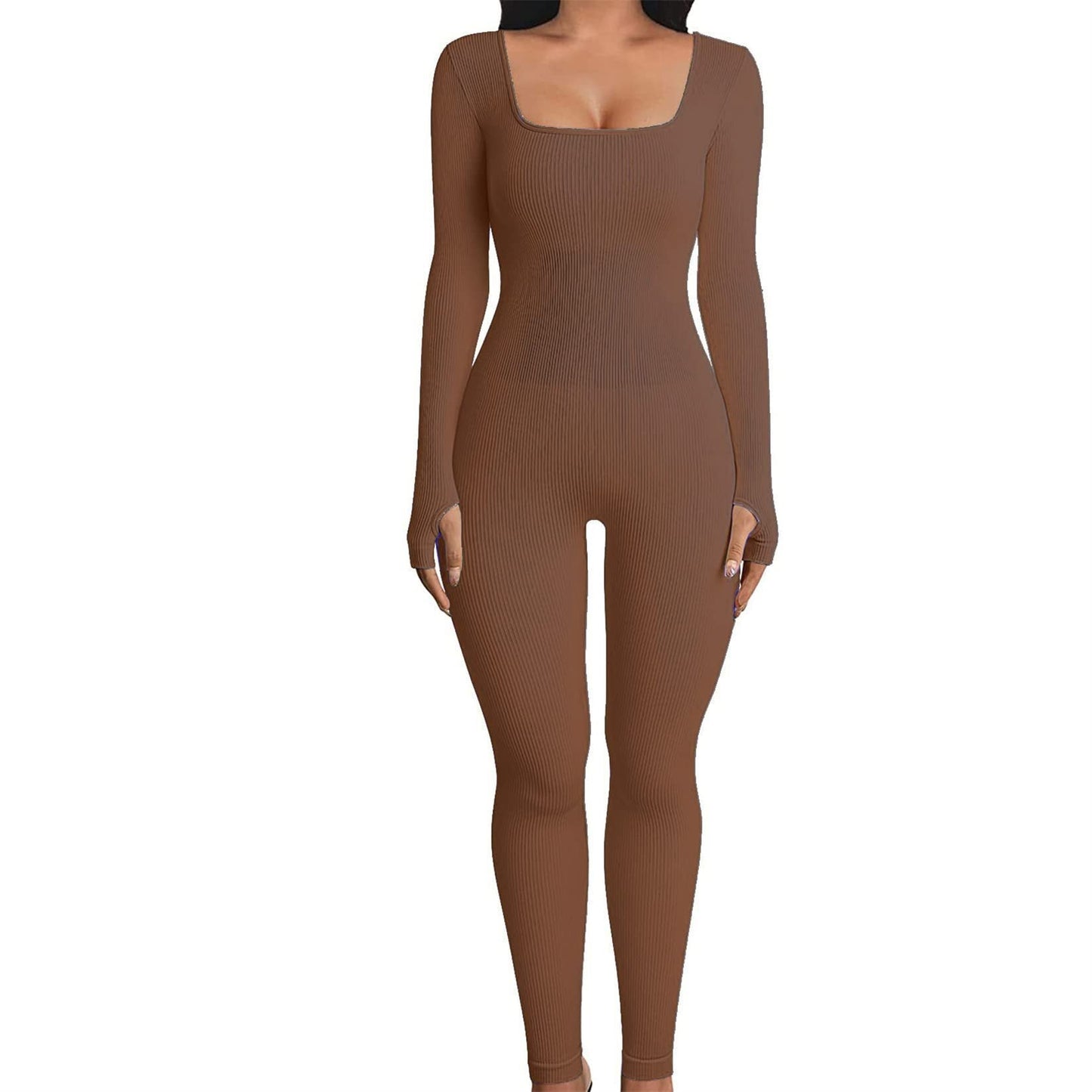 Jumpsuit Fitness Termic - Comfort Premium, Guler Pătrat -