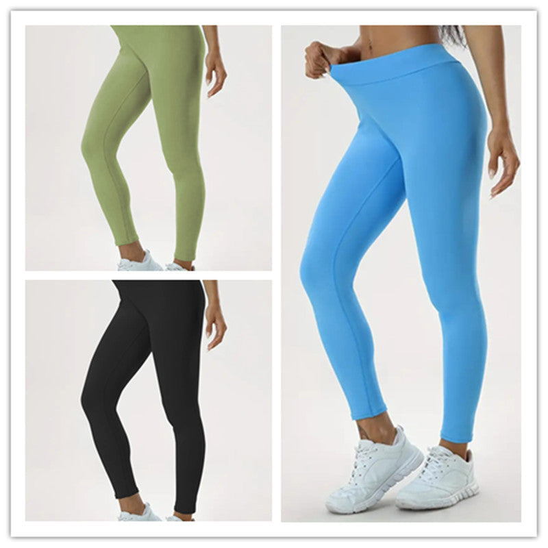 Leggings Yoga Talie Înaltă cu Efect Lift - Elastici, Fitness -