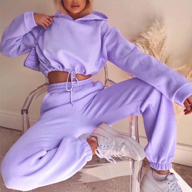 Jogging Suits For Women 2 Piece Sweatsuits Tracksuits Sexy Long Sleeve HoodieCasual Fitness Sportswear -