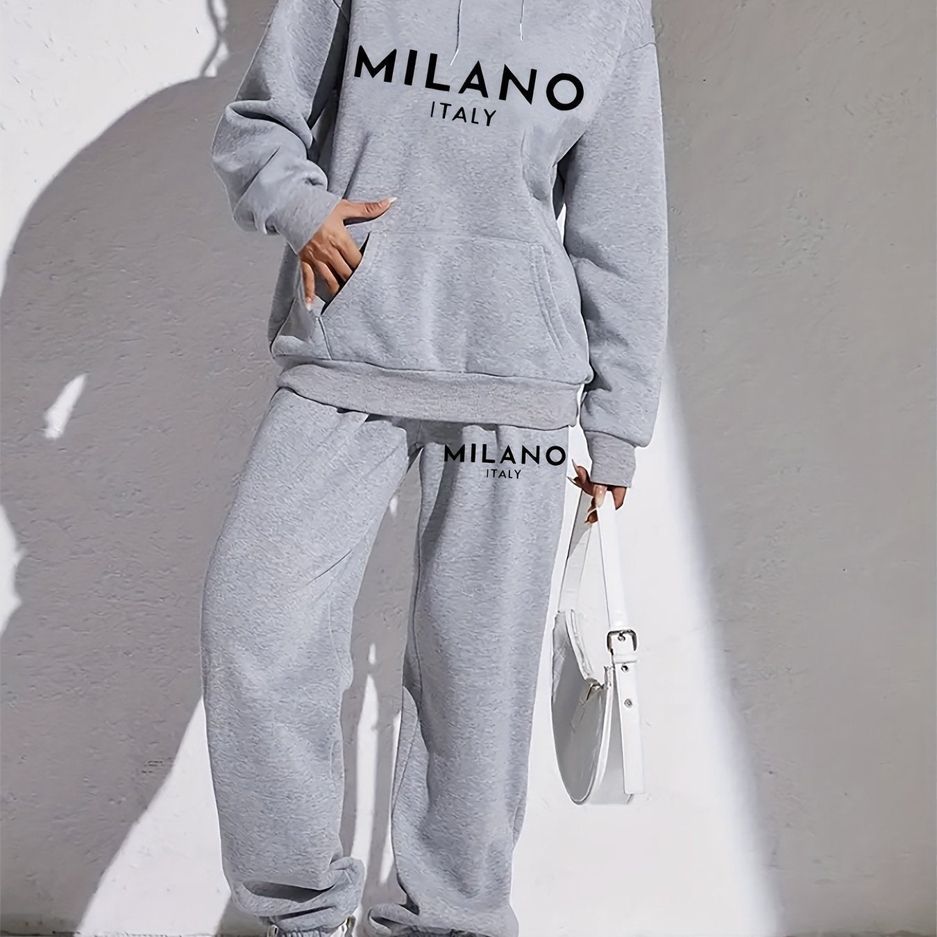 Women's Fashion Printed Hoodie Suit -