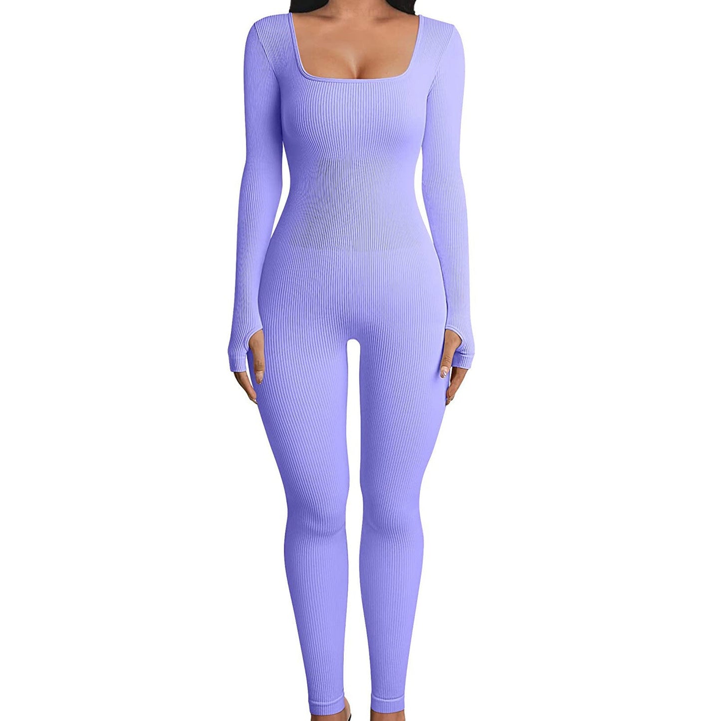 Jumpsuit Fitness Termic - Comfort Premium, Guler Pătrat -