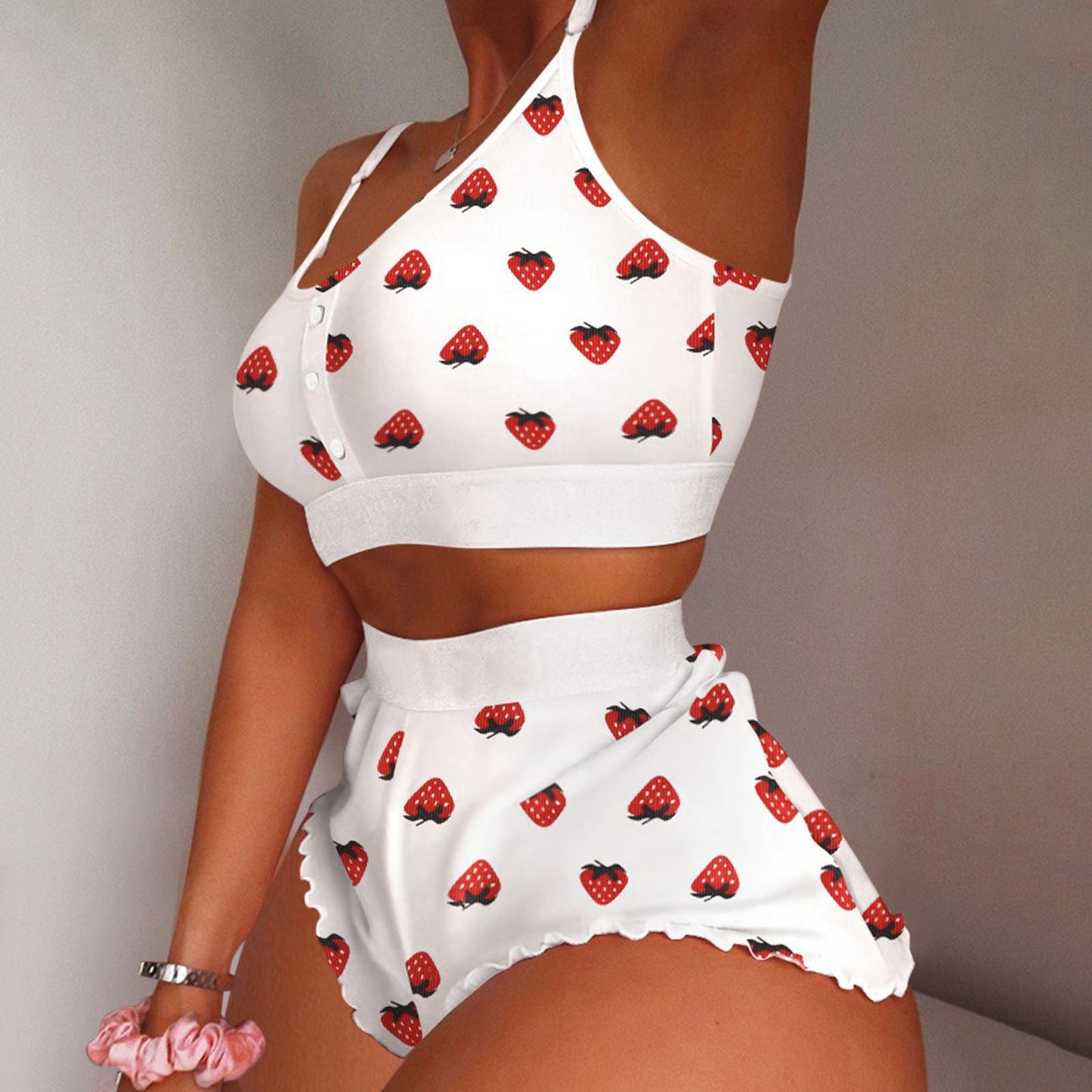 New Sexy Bikini Two-piece Set Of Split Printed Sling -