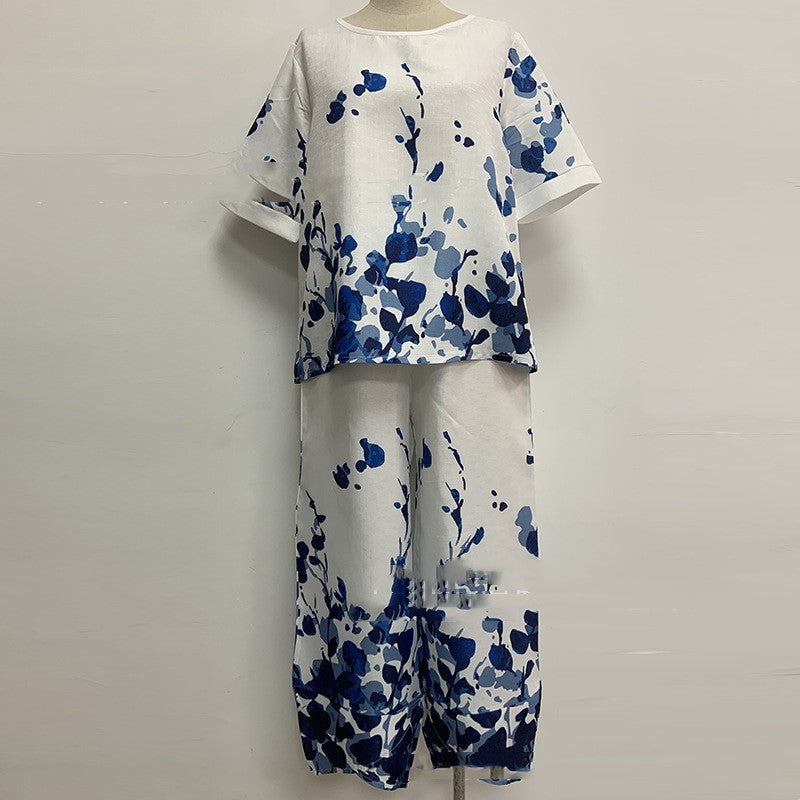 Women's Printed Top And Pants -