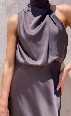 Women's Satin Multi-color Slim Fit Casual Two-piece Suit -