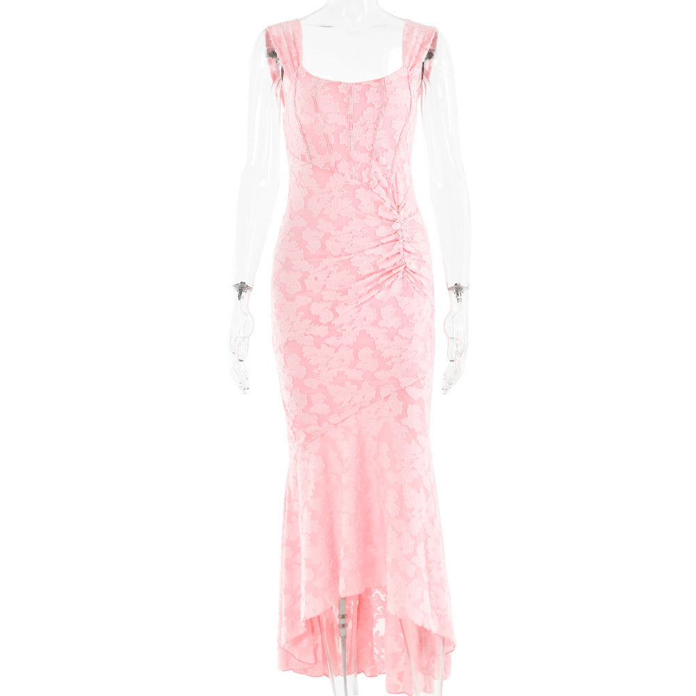 Rochie Bodycon de Party - Umeri Decolțați, Spate Decoltat, Model Ruché -