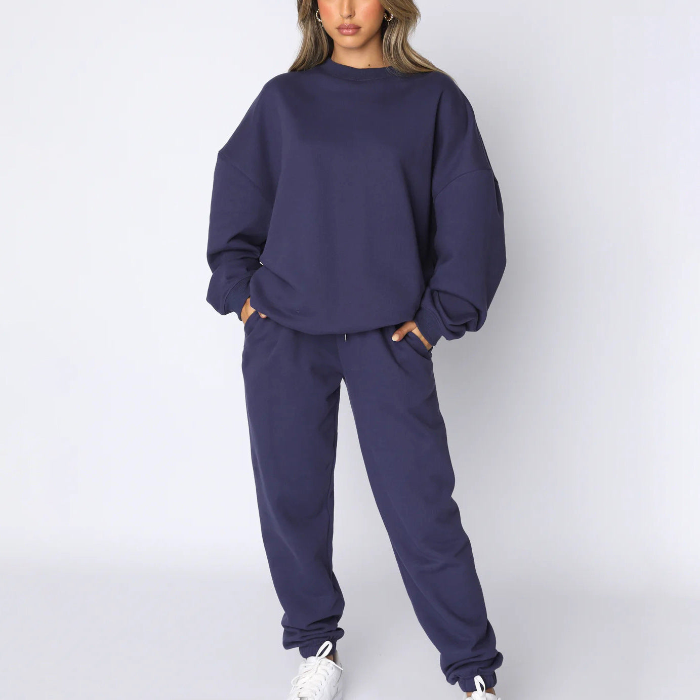 Women's Casual Long Sleeve Sweatshirt Suit -