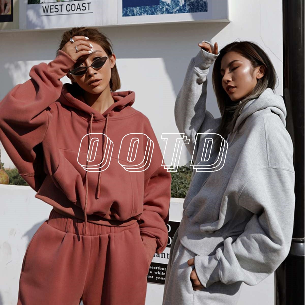 New Style Autumn And Winter Women's New Casual Hoodie Coat Sports Suit -