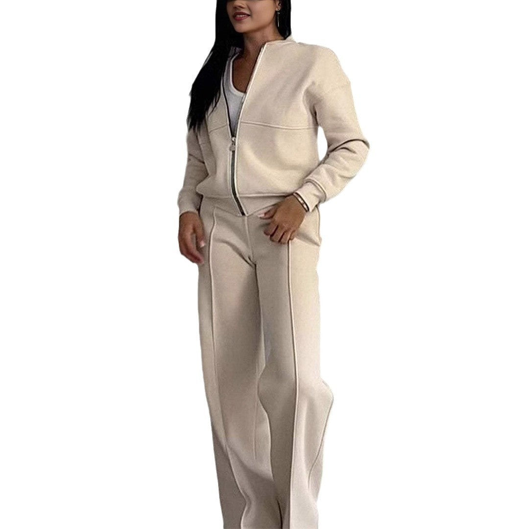 Set Sportiv Premium: Geacă și Pantaloni Largi -