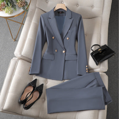 Women's Suit Jacket Bell-bottom Pants Business Suit -