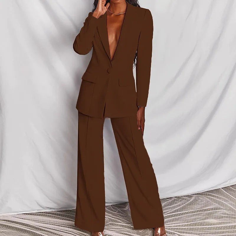 Set Blazer Pantaloni Premium - Birou & Oraș, Toamnă-Primăvară -