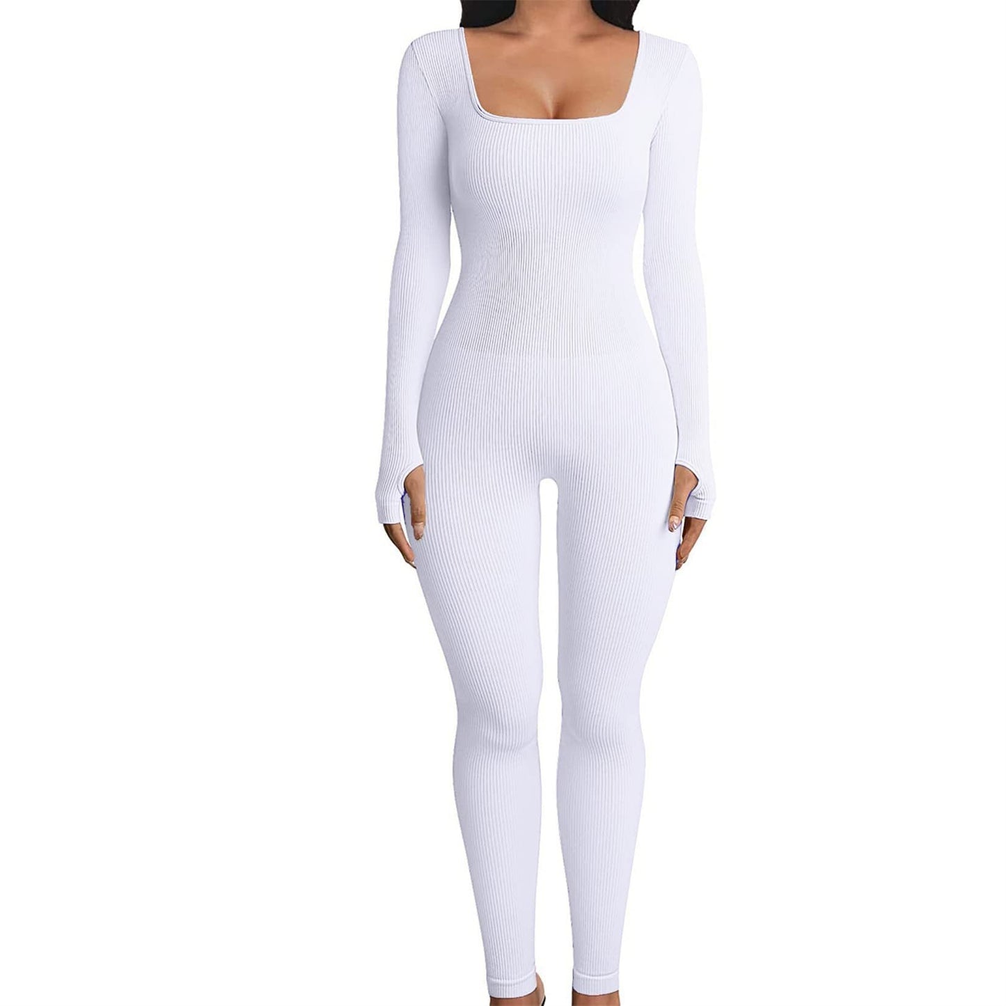 Jumpsuit Fitness Termic - Comfort Premium, Guler Pătrat -