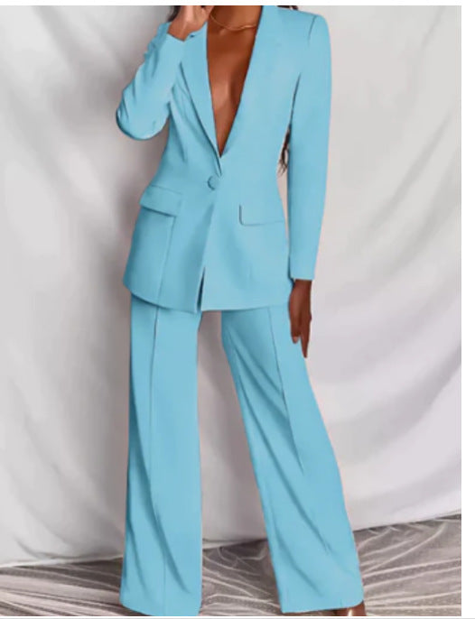 Set Blazer Pantaloni Premium - Birou & Oraș, Toamnă-Primăvară -