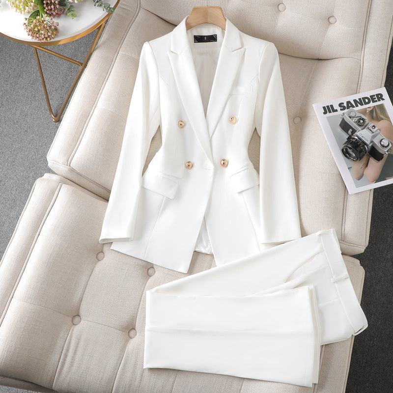 Women's Suit Jacket Bell-bottom Pants Business Suit -