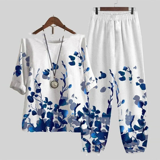 Women's Printed Top And Pants -